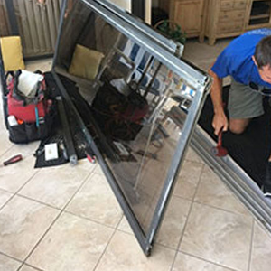 sliding glass door frame repair Ives Estates