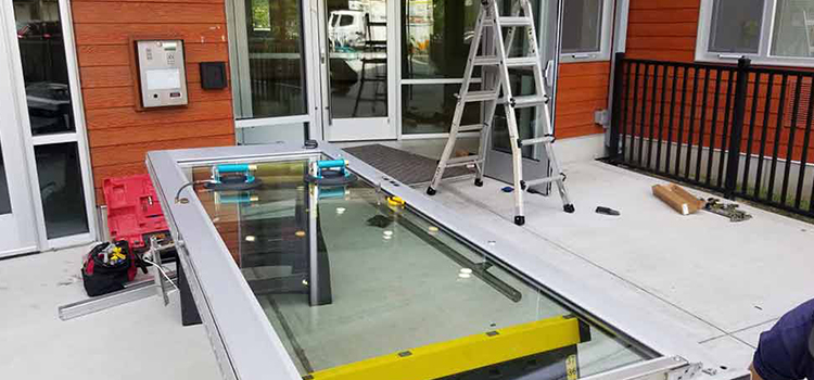 storefront door glass replacement Ives Estates